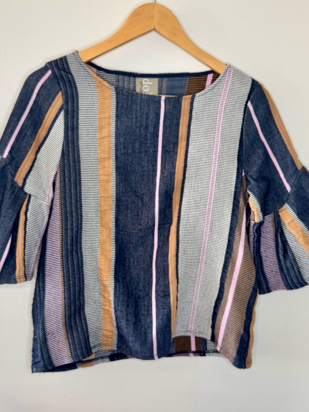 Anthropologie Dolan Stripe Jacquard Bell Sleeve Left Coast Top Women’s X Small